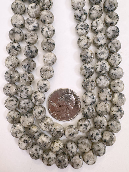 serpentine, 10x10x6mm coin, 15