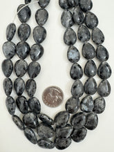black labradorite, 20x16x7mm pear teardrop, 15" strand, sold per strand (batch 2)