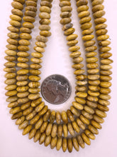 yellow jasper, 9x4mm rondelle, 15" strand, sold per strand (batch 1)