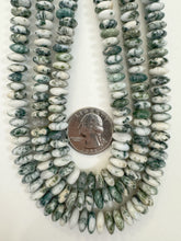 tree agate, 9x4mm rondelle, 15" strand, sold per strand