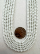 white jade, 4x2mm faceted rondelle, 15" strand,  SOLD PER STRAND