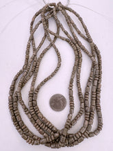 muted brown peach jasper, 4-6mm width graduated rondelle barrel mix, 15" strand,  SOLD PER STRAND