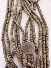 muted brown peach jasper, 4-6mm width graduated rondelle barrel mix, 15" strand,  SOLD PER STRAND