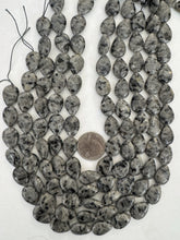 lighter tone black labradorite, 18x13x6mm pear teardrop, 15" strand,  SOLD PER STRAND