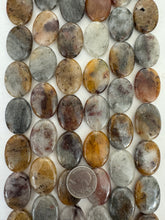 chinese lodalite, 29x22x8mm oval, 15" strand,   SOLD PER STRAND