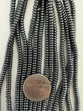 hematite, 4x2mm rondelle, 15" strand, SOLD PER STRAND