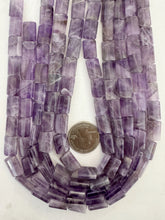 cape amethyst, 14x10x4mm rectangle, 15" strand,  SOLD PER STRAND