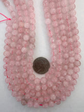rose quartz, 8mm round, 15" strand, SOLD PER STRAND