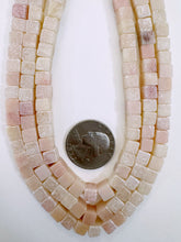 cherry quartz, 6mm cube, 15" strand, sold per strand
