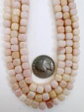 cherry quartz, 7mm rounded cube, 15" strand, sold per strand