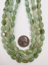 indian green aventurine, 12x8x5mm oval, 15" strand, sold per strand (batch 2)