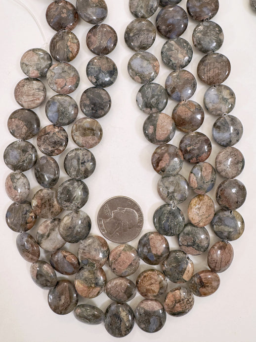 reocite, 17x17x6mm coin, 15
