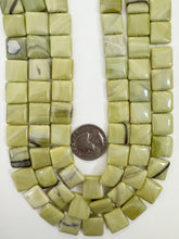honey jasper, 14x14x5mm square, 15" strand, sold per strand