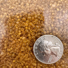 dark amber orange, glass, 2.8mm rondelle seed beads, approximately 500 gram bag, sold per bag, made in India