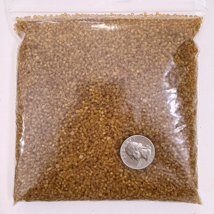 dark amber orange, glass, 2.8mm rondelle seed beads, approximately 500 gram bag, sold per bag, made in India