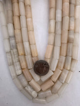 peach moonstone, variable tone hank, 20x9mm tube, 15" strand, SOLD PER STRAND