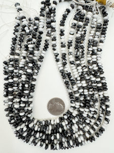 mexican zebra jasper, 6x3mm rondelle, 15" strand, sold per strand