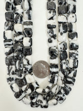 mexican zebra jasper, 12x12x5mm square, 15" strand, sold per strand