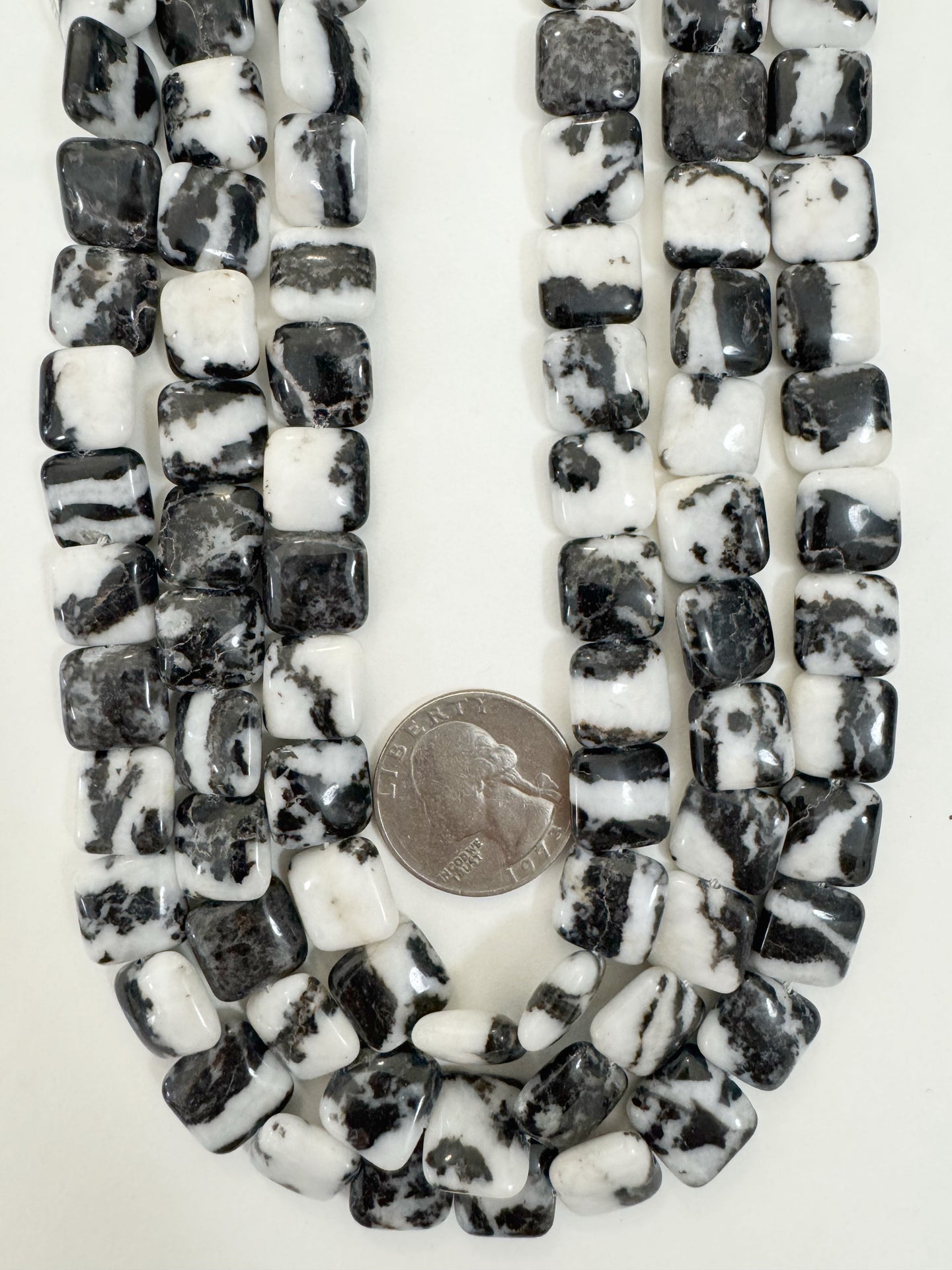 mexican zebra jasper, 12x12x5mm square, 15