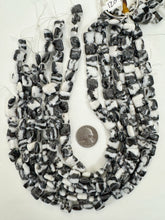 mexican zebra jasper, 12x12x5mm square, 15" strand, sold per strand