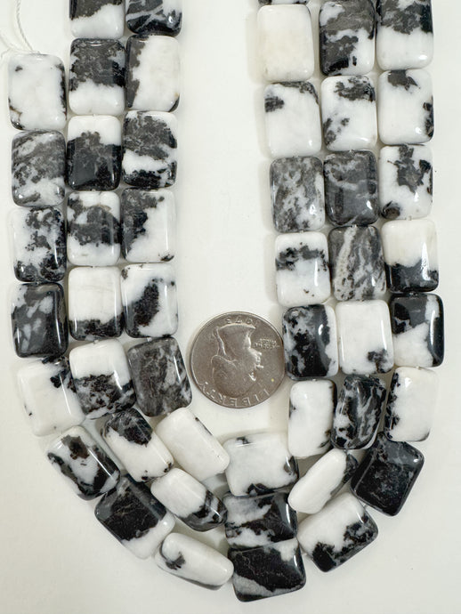 mexican zebra jasper, 18x13x6mm rectangle, 15