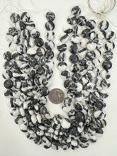 mexican zebra jasper, 14x14x6mm coin, 15" strand, sold per strand