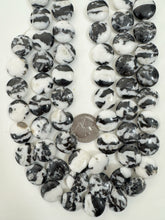 mexican zebra jasper, 18x18x8mm coin, 15" strand, sold per strand
