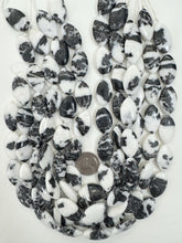 mexican zebra jasper, 27x16x6mm horse eye, 15" strand, sold per strand