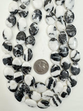 mexican zebra jasper, 20x15x5mm oval, 15" strand, sold per strand