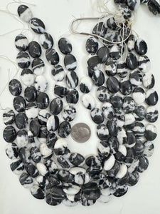 mexican zebra jasper, 19x14x6mm oval, 15" strand, sold per strand (batch 1)