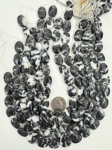 mexican zebra jasper, 18x13x6mm oval, 15" strand, sold per strand (batch 1)