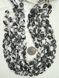 mexican zebra jasper, 14x10x6mm oval, 15" strand, sold per strand