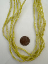 olive jade, 3mm round, 15" strand, SOLD PER STRAND