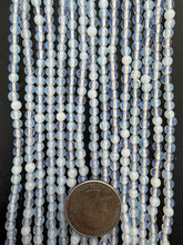 opalite, 4mm round, 15" strand,   SOLD PER STRAND
