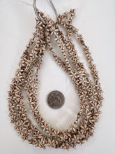 matte brown white, star motif, carved design,  vintage look acrylic, 10x10x3mm carved star, 15" strand, sold per strand