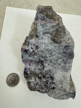 raw and unfinished lepidolite, 2.25 pound 1 piece lot, for lapidary or mineral sample display use, no holes