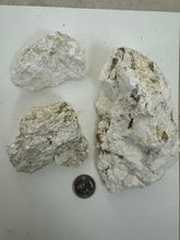 raw and unfinished sepiolite, 2.12 pound 3 piece lot, for lapidary or mineral sample display use, no holes