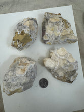 raw and unfinished natural stone, 2.5 pound 4 piece lot, for lapidary or mineral sample display use, no holes