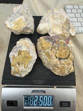 raw and unfinished natural stone, 2.5 pound 4 piece lot, for lapidary or mineral sample display use, no holes