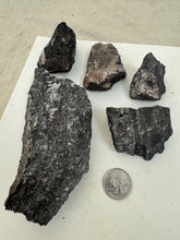 raw and unfinished natural stone, 2.25 pound 5 piece lot, for lapidary or mineral sample display use, no holes