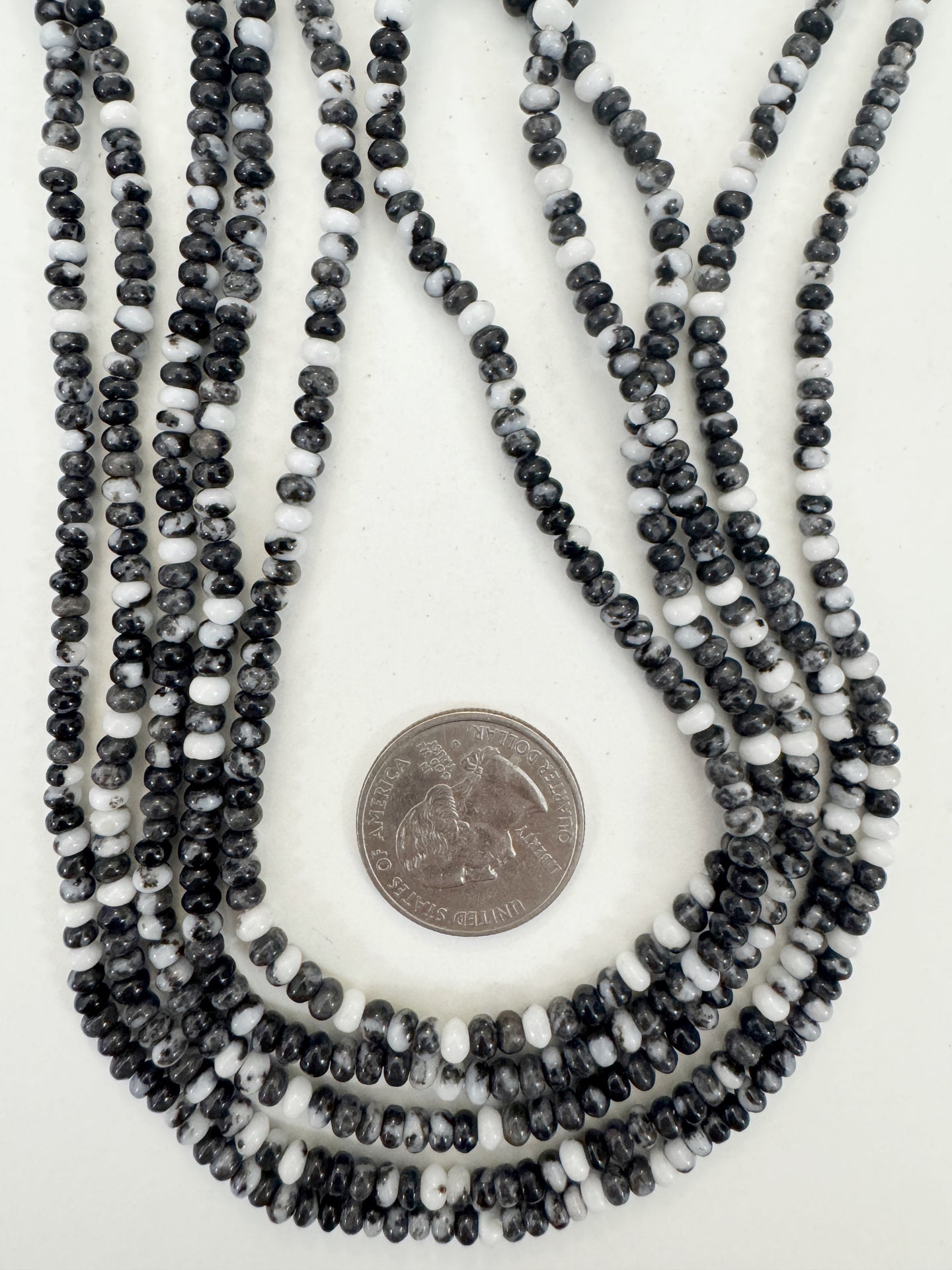 mexican zebra jasper, 4x2mm rondelle, 15