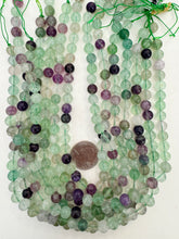 fluorite, 8mm round, 15" strand, SOLD PER STRAND