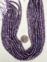lepidolite, 4mm round, 15" strand, SOLD PER STRAND