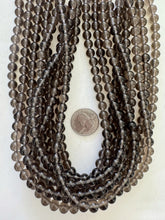 smokey quartz, 8mm round, 15" strand, SOLD PER STRAND