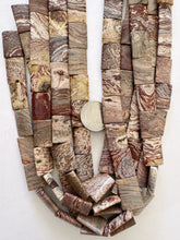 brown banded jasper, 21x15x5mm rectangle, 15" strand,  SOLD PER STRAND