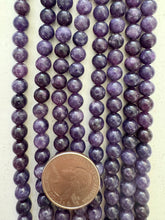 lepidolite, 6mm round, 15" strand,  SOLD PER STRAND
