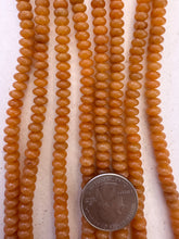 red aventurine, 6x4mm rondelle, 15" strand, SOLD PER STRAND