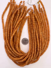 red aventurine, 6x4mm rondelle, 15" strand, SOLD PER STRAND