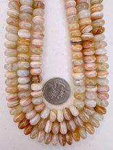 red sardonyx , 10x6mm rondelle, 15" strand, sold per strand