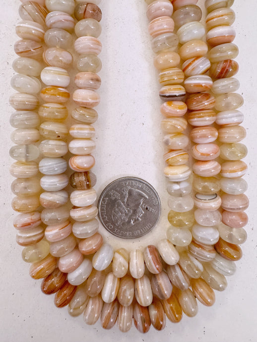 red sardonyx , 10x6mm rondelle, 15